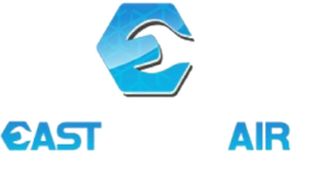 East Coast Air Conditioning White Logo
