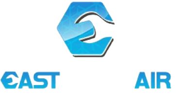East Coast Air Conditioning White Logo