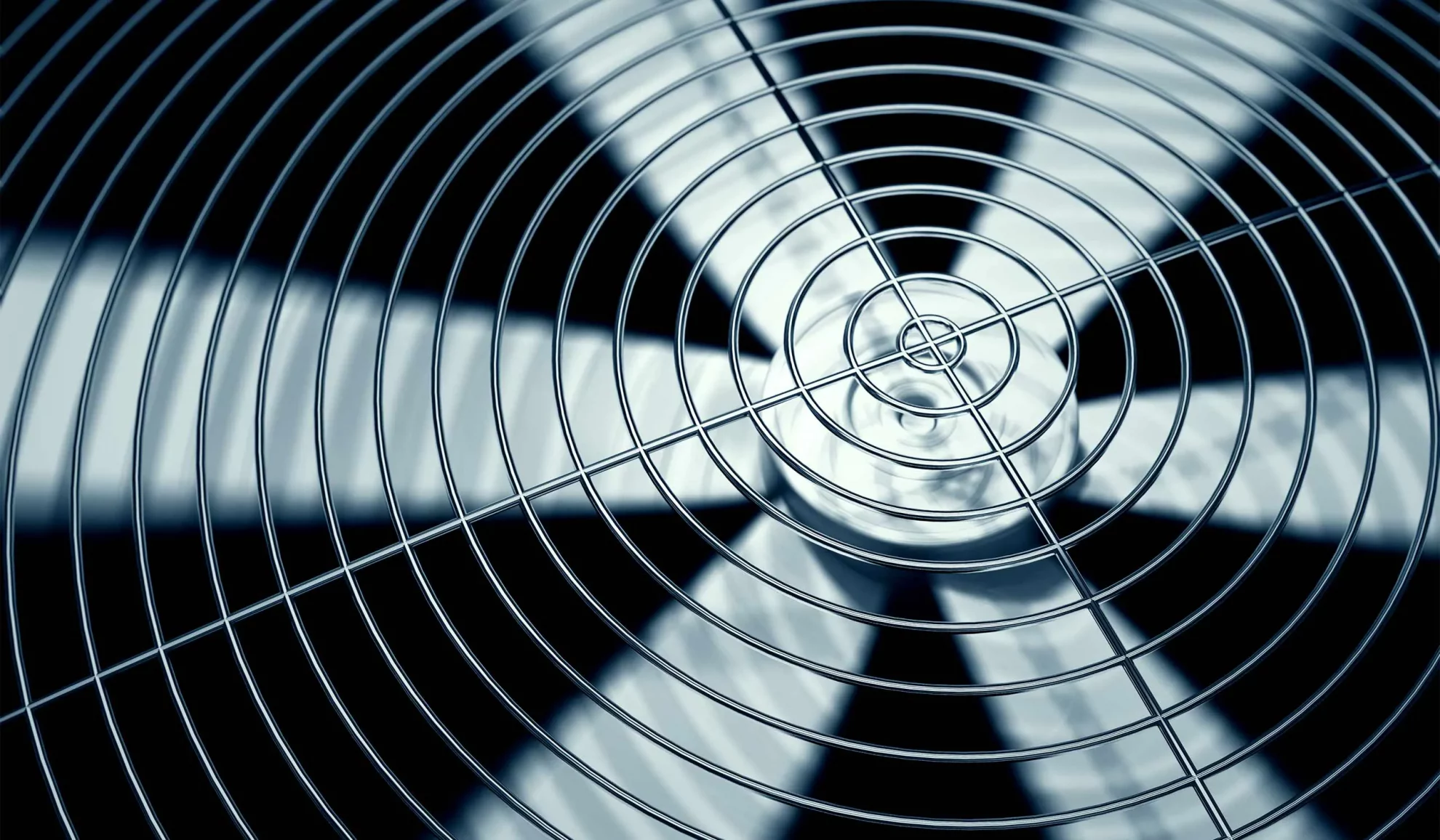 air conditioner spinning fan close up plantation fl 1